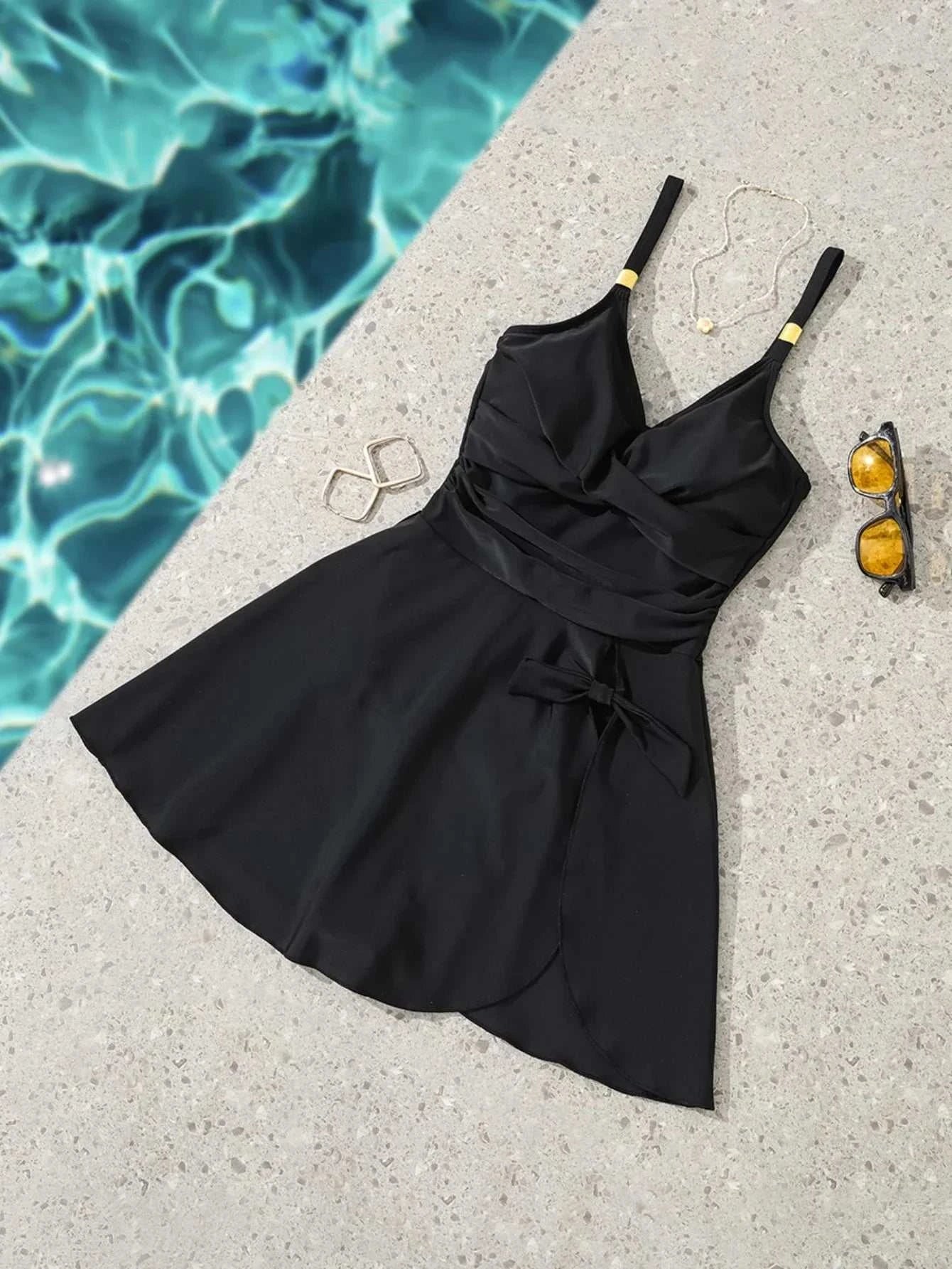Black Skirt Swimsuit
