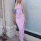 Ribbed Top & Skirt Set