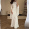 Mesh Satin Maxi Dress