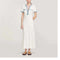 Contrast Knit Maxi Dress