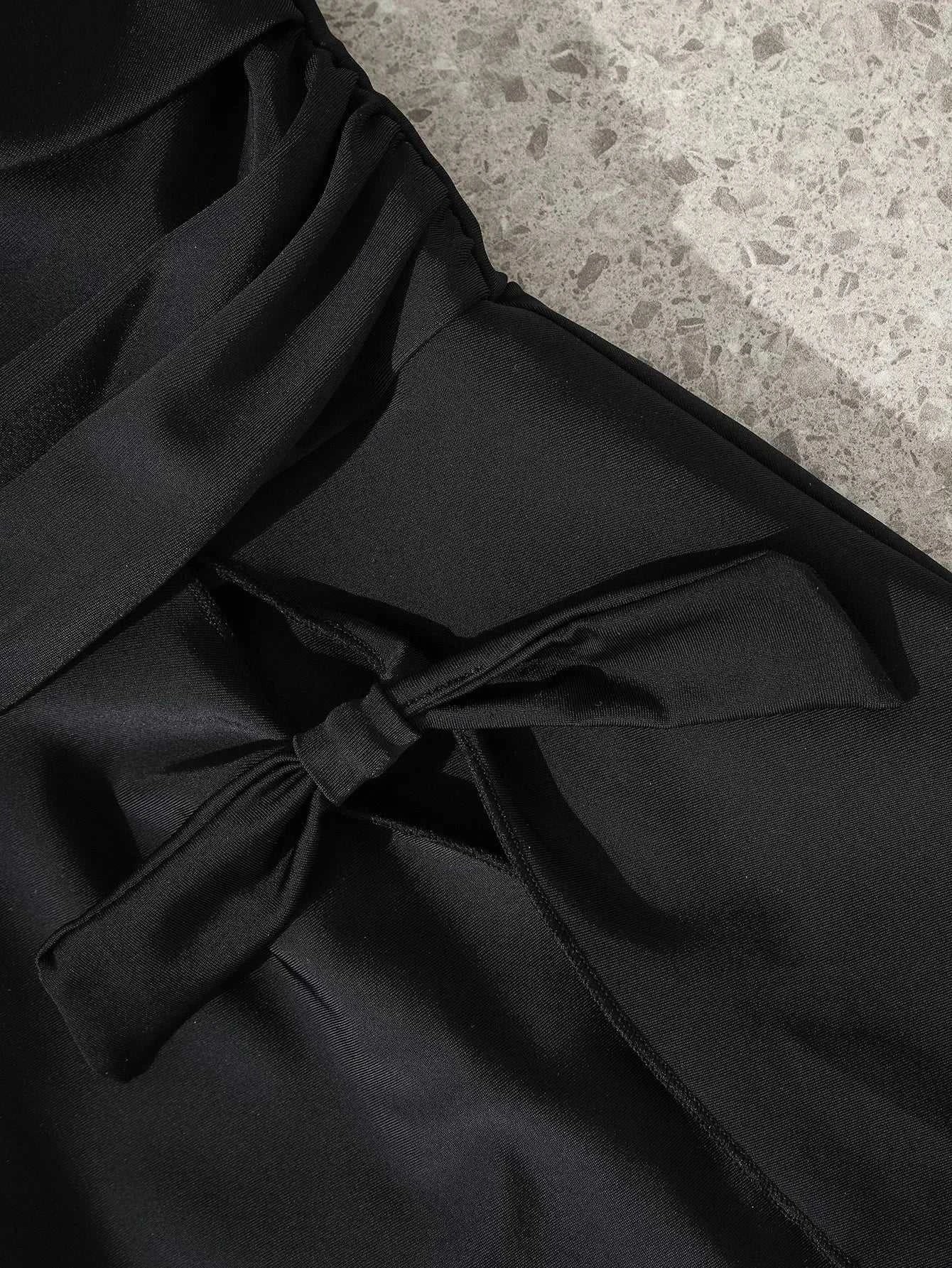 Black Skirt Swimsuit