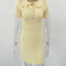 Ruffle Knitted Mini Dress