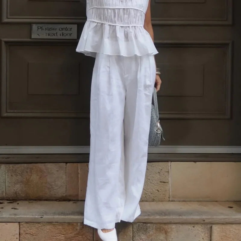 Fold Top Pants Set