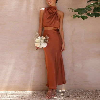 Satin Two-Piece Set