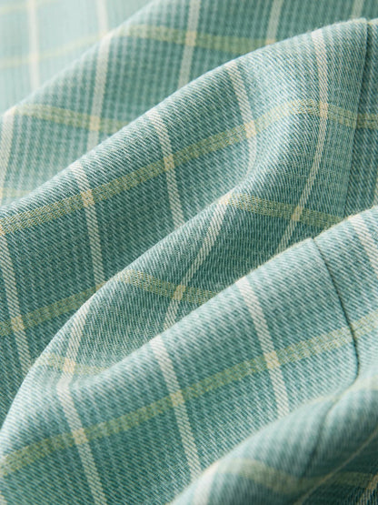 Plaid A-Line Summer Dress