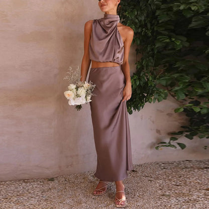 Satin Two-Piece Set