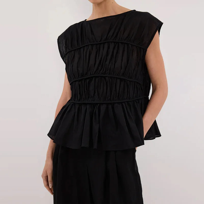 Fold Top Pants Set