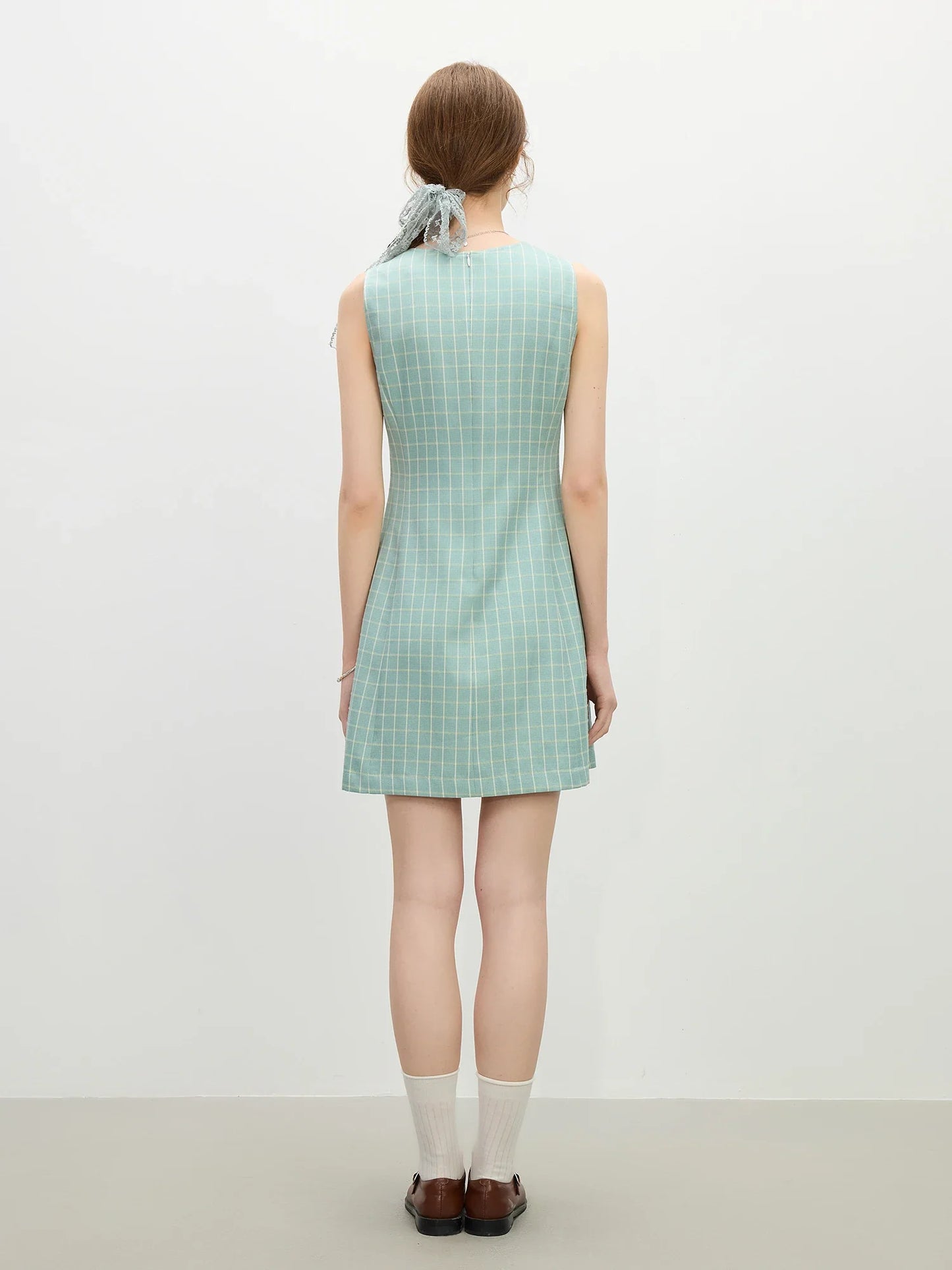 Plaid A-Line Summer Dress