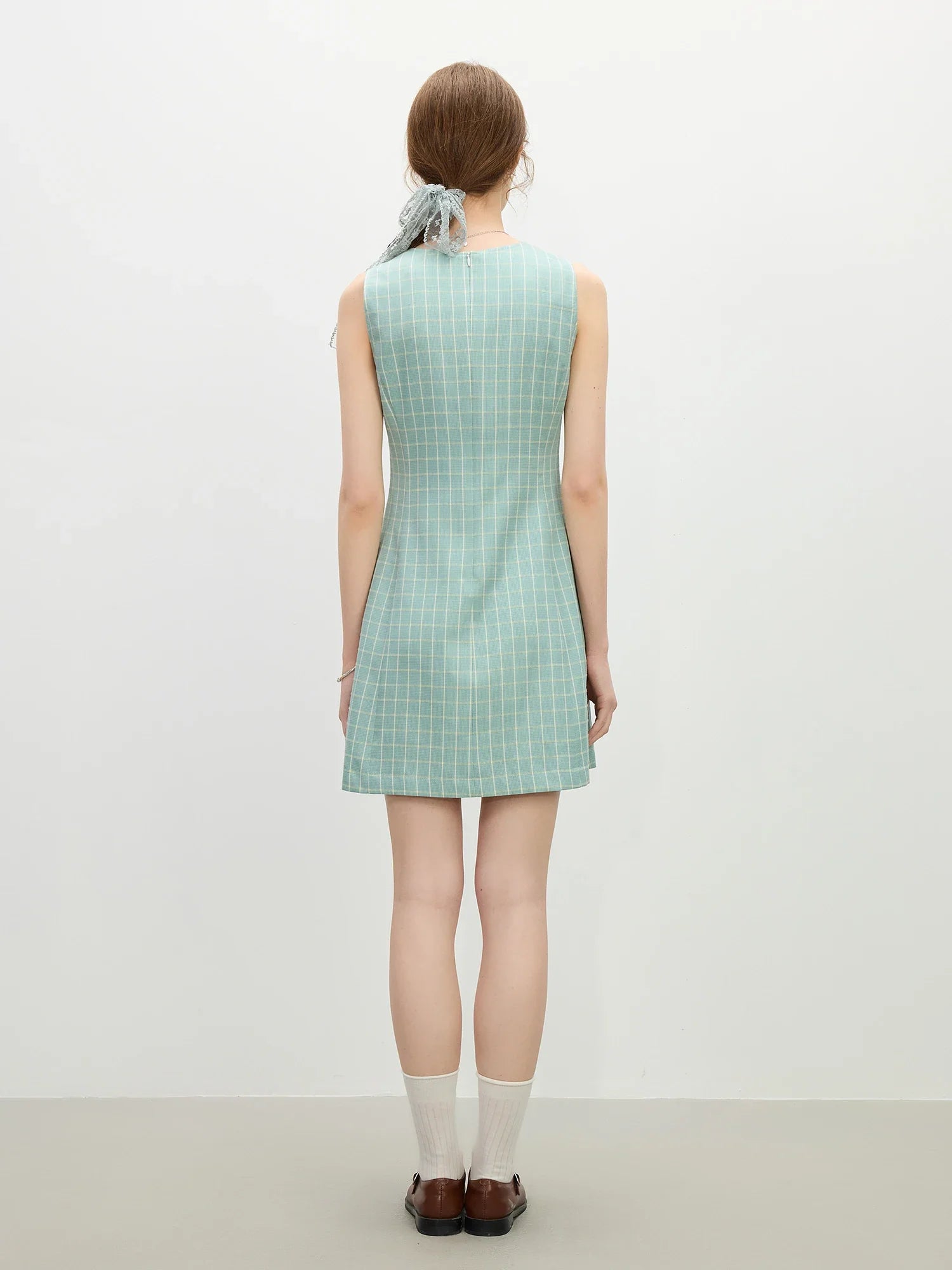 Plaid A-Line Summer Dress