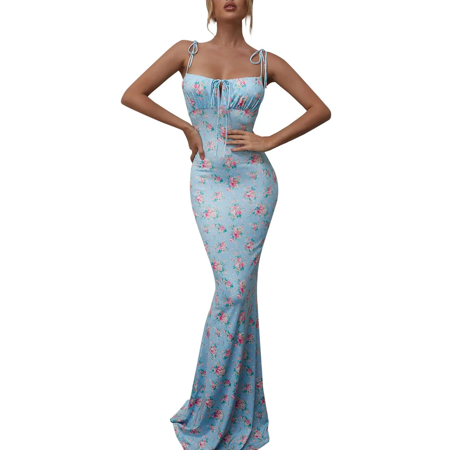 Floral Bodycon Maxi Dress