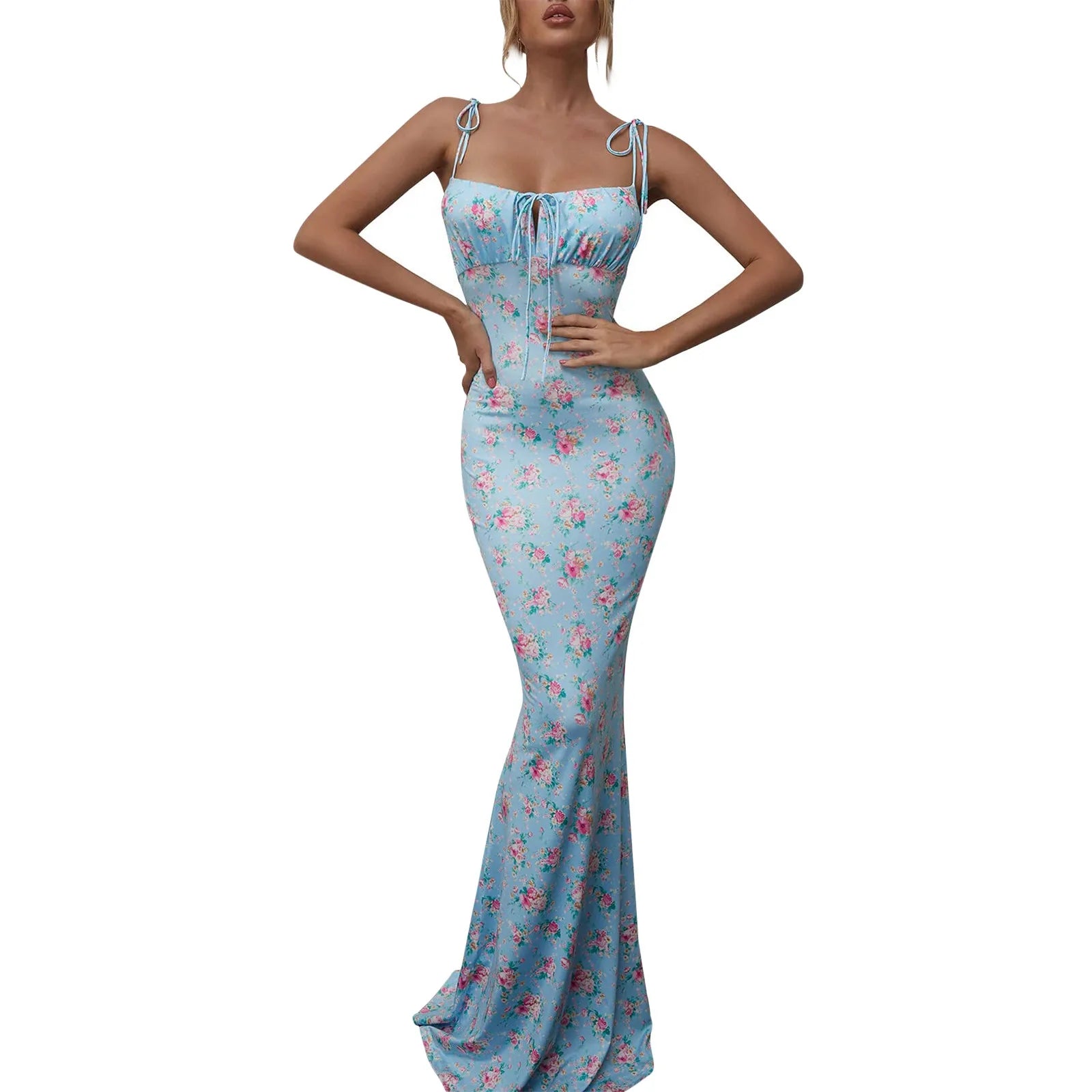 Floral Bodycon Maxi Dress