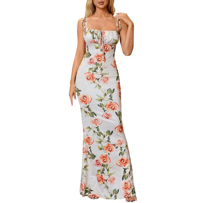 Floral Bodycon Maxi Dress