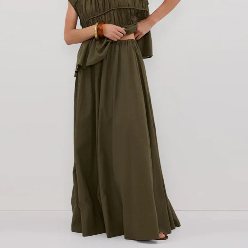 Fold Top Pants Set