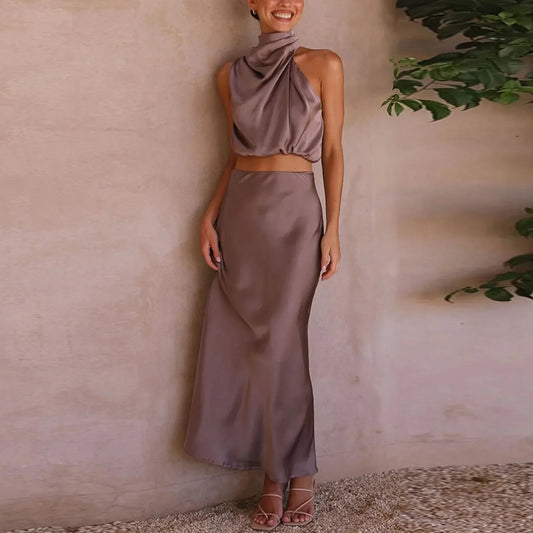 Satin Two-Piece Set