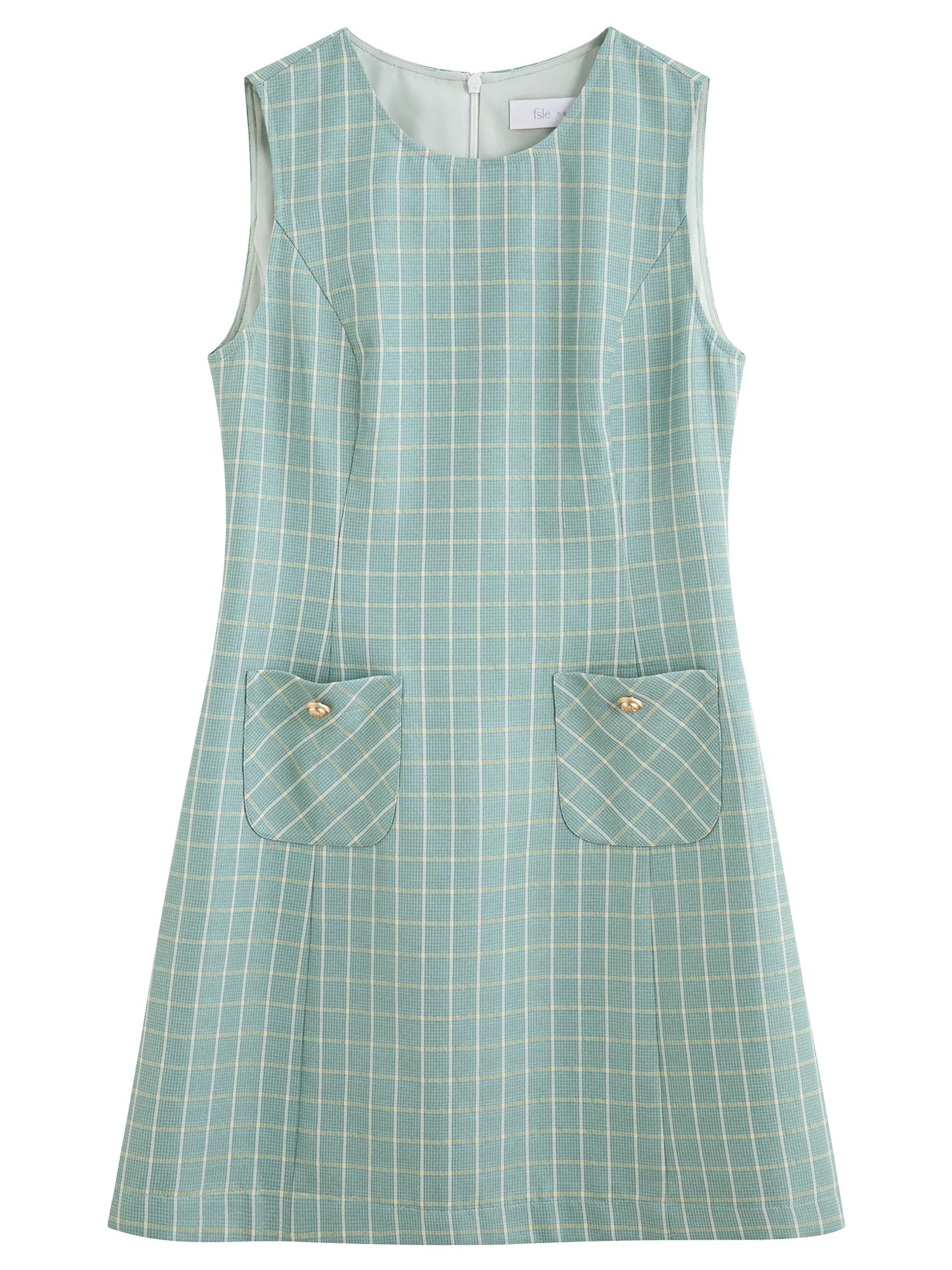 Plaid A-Line Summer Dress