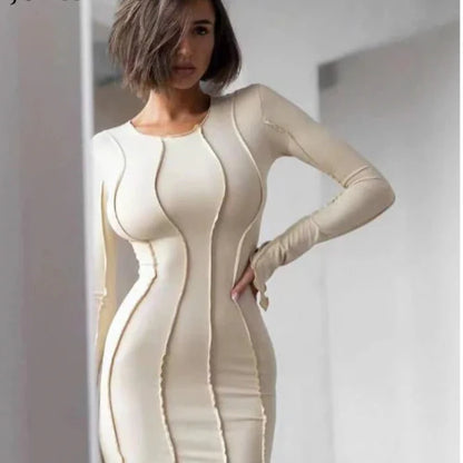 Patchwork Bodycon Mini Dress