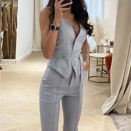 Sleeveless Waistcoat and Pants