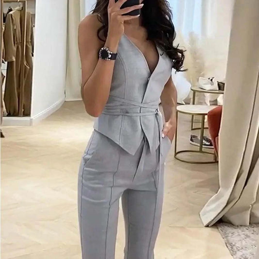 Sleeveless Waistcoat and Pants