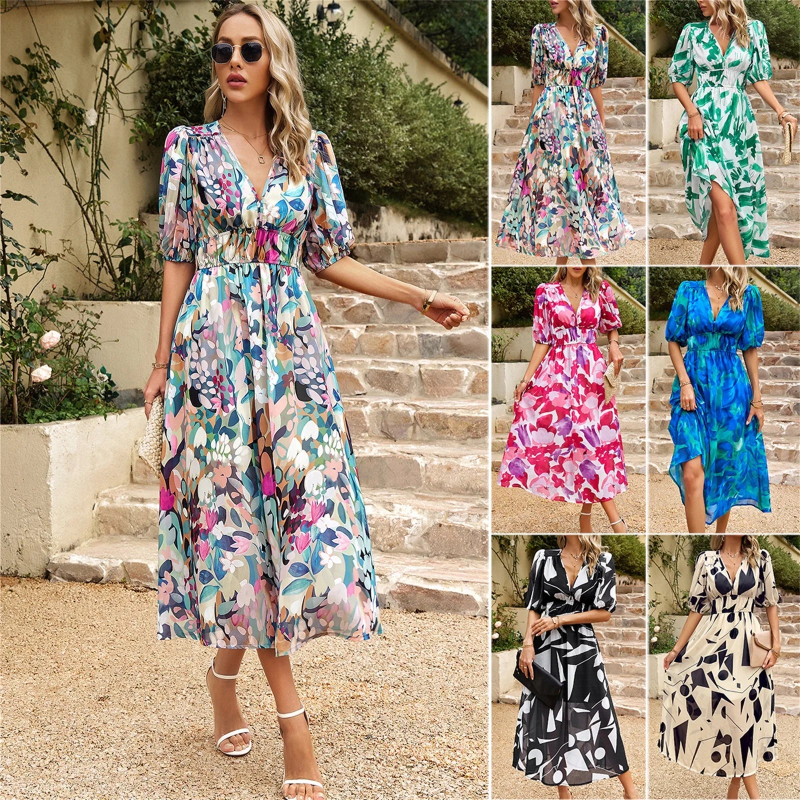 Printed Maxi Dress