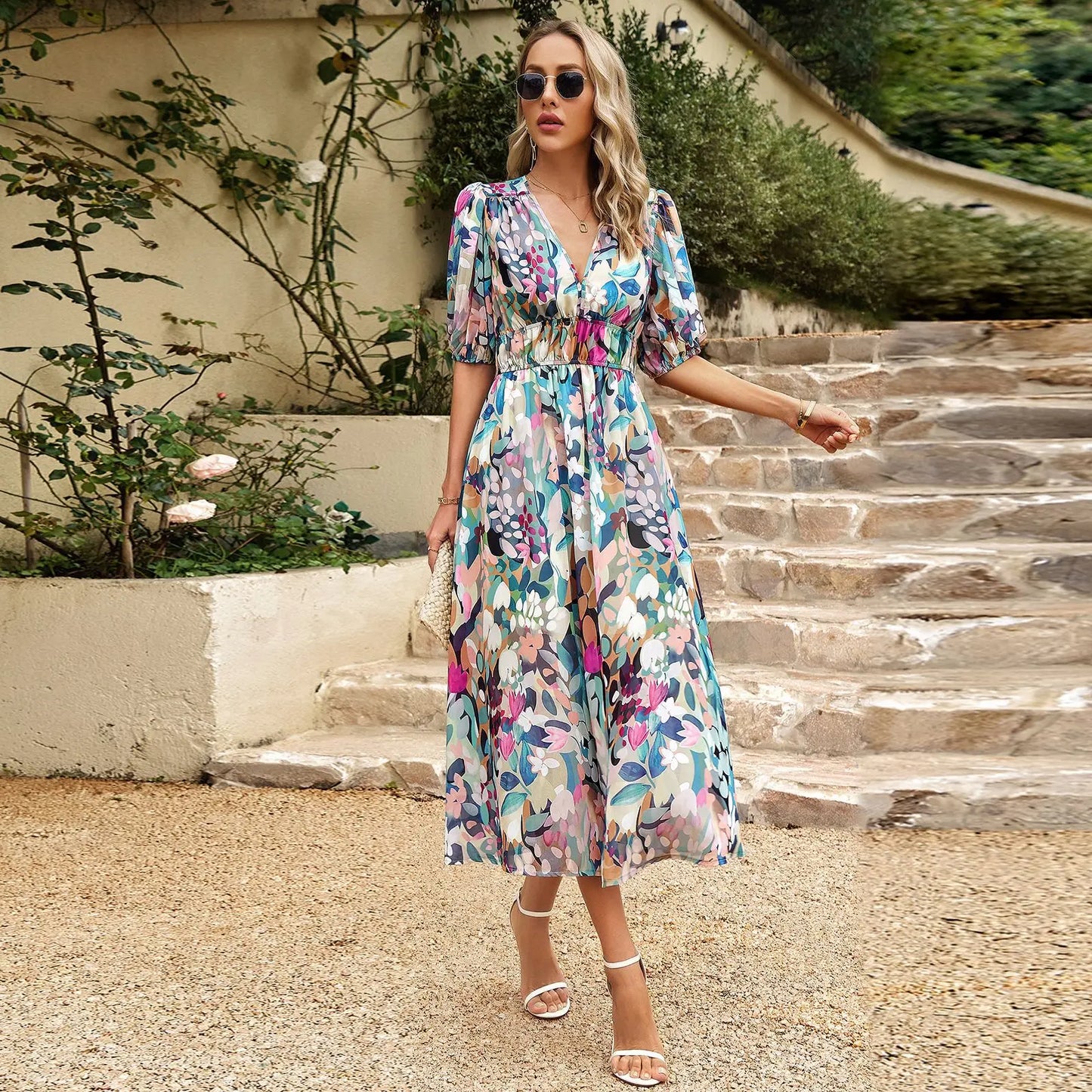 Printed Maxi Dress