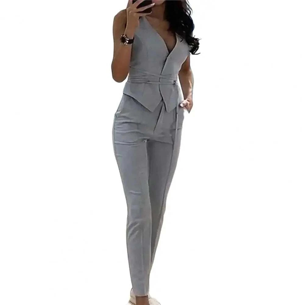 Sleeveless Waistcoat and Pants